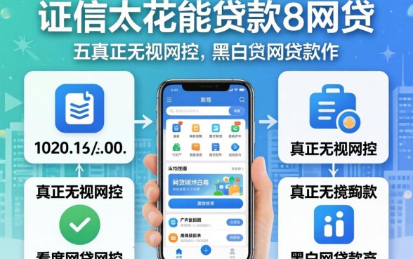 征信太花能贷款的网贷,详尽说明五个真正无视风控黑白的网贷软件