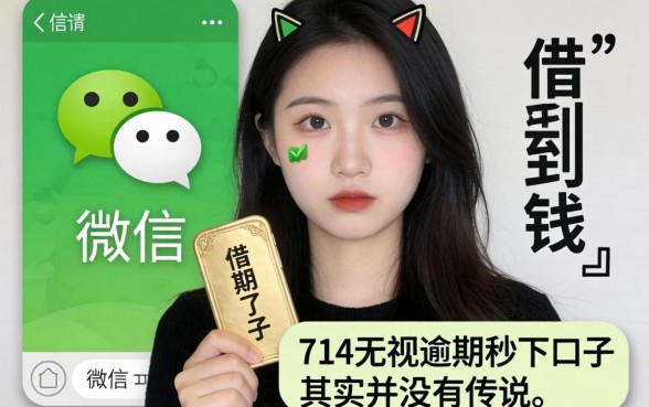 我在微信上借到了钱,那些所谓的714无视逾期秒下的口子,其实并没有传说中那么可怕