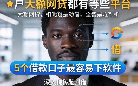 黑户大额网贷都有哪些平台可以借，深入剖析5个借款口子最容易下软件
