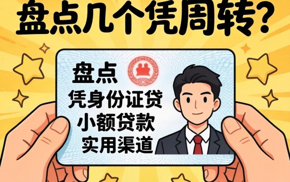 急需周转?盘点几个凭身份证贷小额贷款的实用渠道
