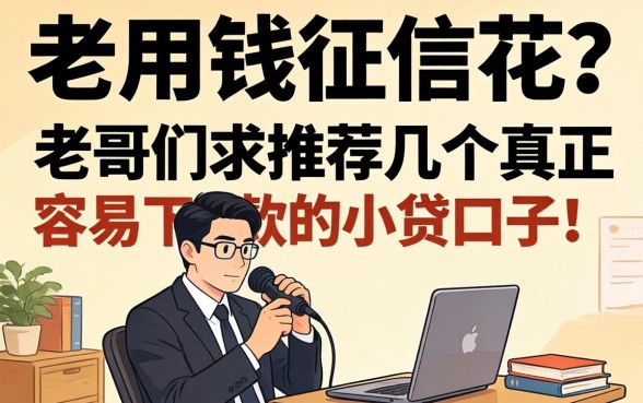急用钱征信花？老哥们求推荐几个真正容易下款的小贷口子！