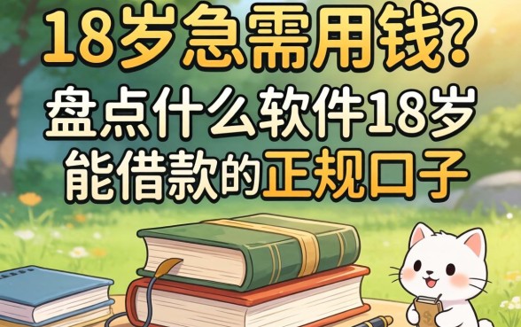 年满18岁急需用钱？盘点什么软件18岁能借款的正规口子