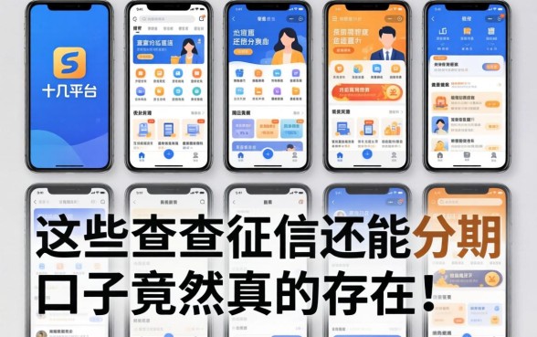 我试了十几个平台，发现这些不查征信还能分期的口子竟然真的存在