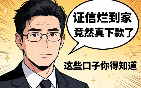 征信烂到家的我,靠芝麻分竟然真下款了,这些口子你得知道