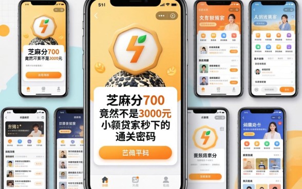 我试了十几个平台，发现芝麻分700竟然不是3000元小额贷款秒下的通关密码