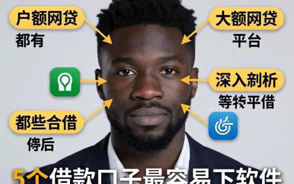 黑户大额网贷都有哪些平台可以借，深入剖析5个借款口子最容易下软件
