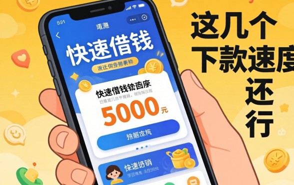 实测手机快速借钱5000的软件,这几个下款速度还行