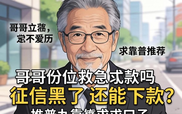 老哥们救急！征信黑了还能下款吗？求靠谱口子推荐！