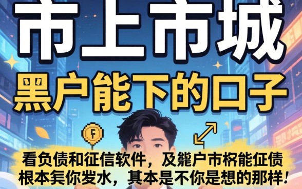 我试了市面上那些号称黑户能下的口子，发现不看负债和征信的软件根本不是你想的那样