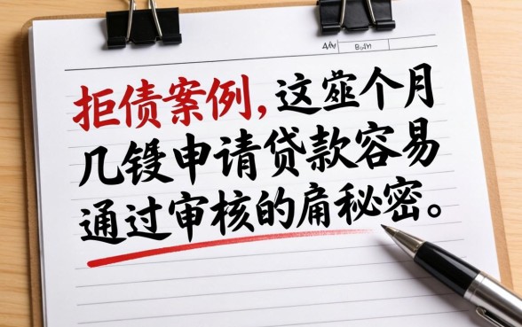 我观察了上千份拒贷案例，发现这几月份申请贷款容易通过审核的秘密