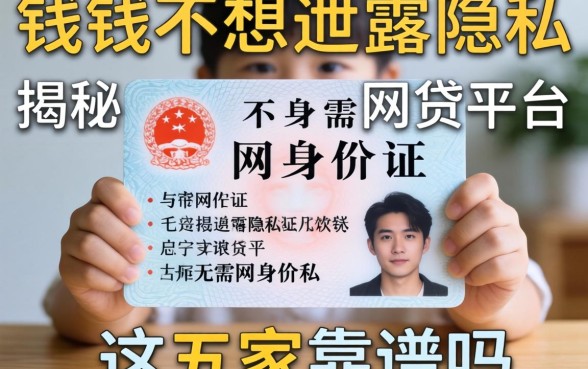 急需用钱却不想泄露隐私?揭秘无需身份证的网贷平台,这五家靠谱吗?