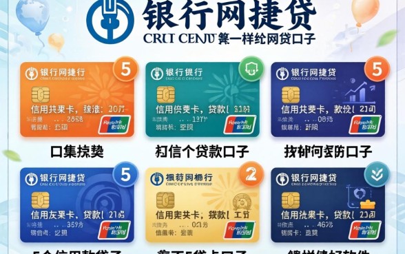 类似农行网捷贷一样的网贷口子，归集5个信用卡贷款口子好软件