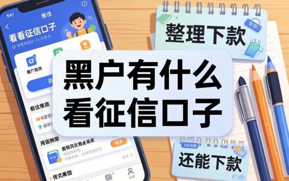 黑户2026有什么不看征信的口子？整理几个还能下款的渠道