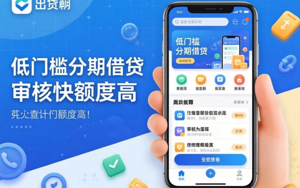 盘点几个实用的低门槛分期借贷app，审核快额度高