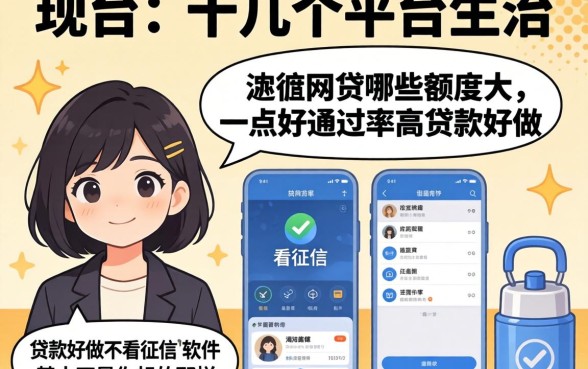 我试了十几个平台,发现网贷哪些额度大一点好通过率高和贷款好做不看征信的软件根本不是你想的那样