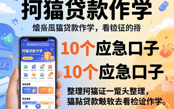 揭秘哪些手机贷款软件不看征信的，整理了10个应急口子
