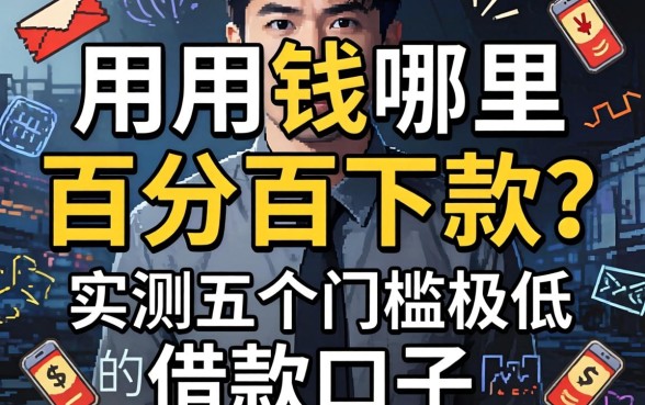 急用钱哪里能百分百下款？实测五个门槛极低的借款口子分享