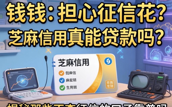 急需用钱却担心征信花?芝麻信用真能贷款吗?揭秘那些不查征信的口子靠谱吗?