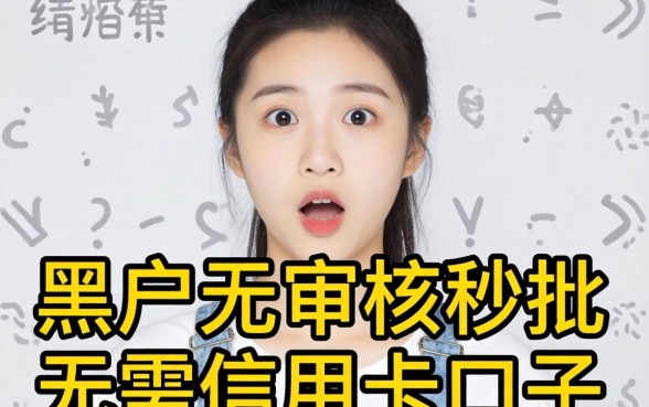 我试了那些黑户无审核秒批无需信用卡的口子,结果让我有点意外