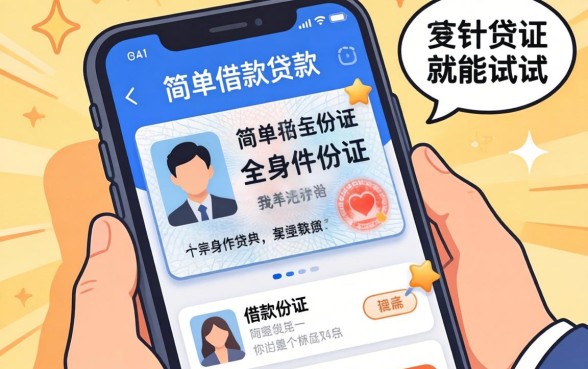 盘点几款简单的借款贷款软件，有身份证就能试试