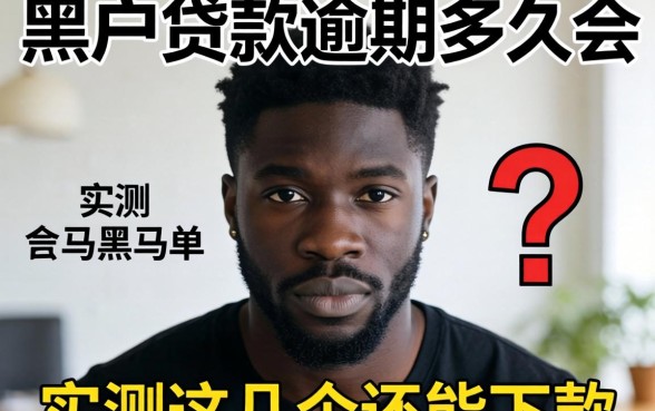 黑户贷款逾期多久会黑名单？实测这几个还能下款