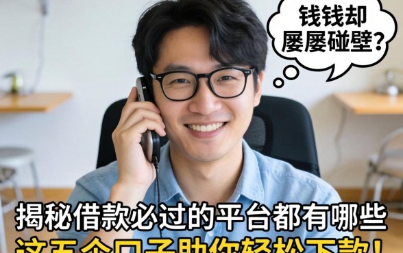 急需用钱却屡屡碰壁？揭秘2026借款必过的平台都有哪些，这五个口子助你轻松下款！