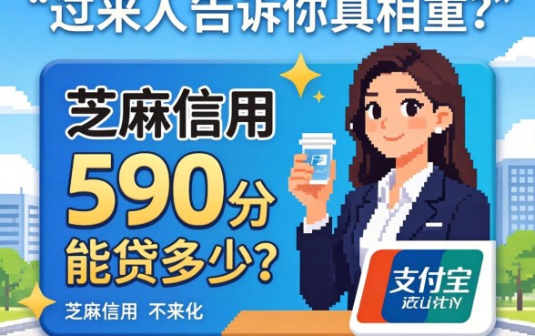 支付宝芝麻信用590分能贷多少？过来人告诉你真相