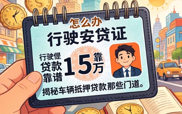 急需用钱怎么办？行驶证贷款1-5万靠谱吗？揭秘车辆抵押贷款的那些门道