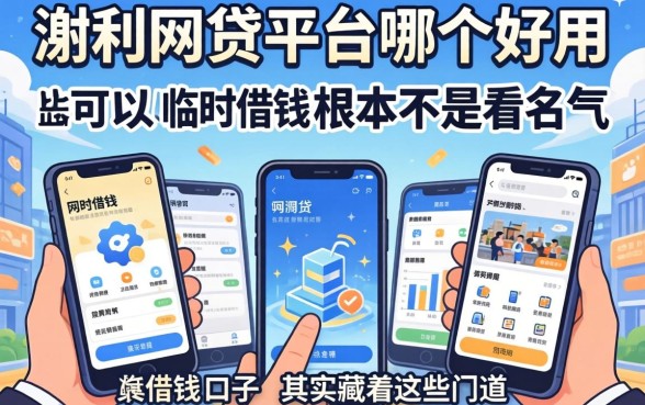 我试了十几个平台,发现网贷平台哪个好用点根本不是看名气,手机可以临时借钱的口子其实藏着这些门道