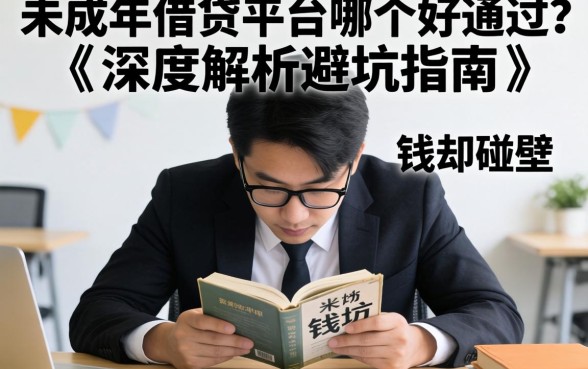 急需用钱却碰壁？未成年借贷平台哪个好通过？深度解析避坑指南