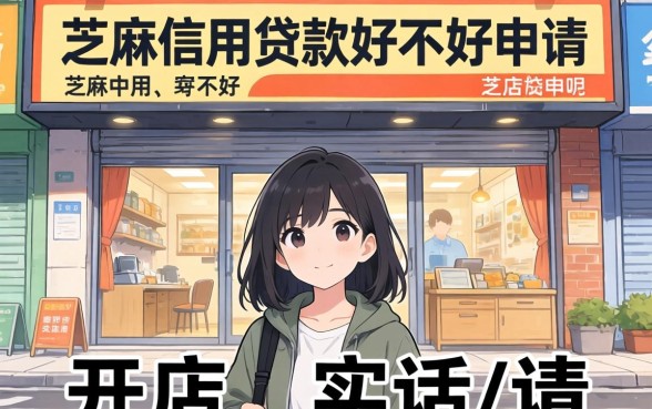 芝麻信用贷款好不好申请呢？开店的实话实说
