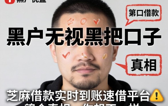 我试了黑户2026无视黑把口子，发现芝麻借款实时到账速借平台的真相和你想的不一样