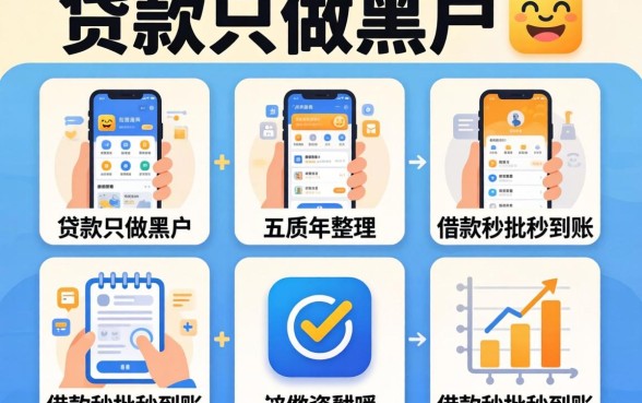 有的贷款只做黑户,整理五个借款秒批秒到账的app