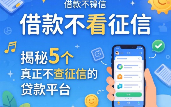 哪个app借款不看征信，揭秘5个真正不查征信的贷款平台