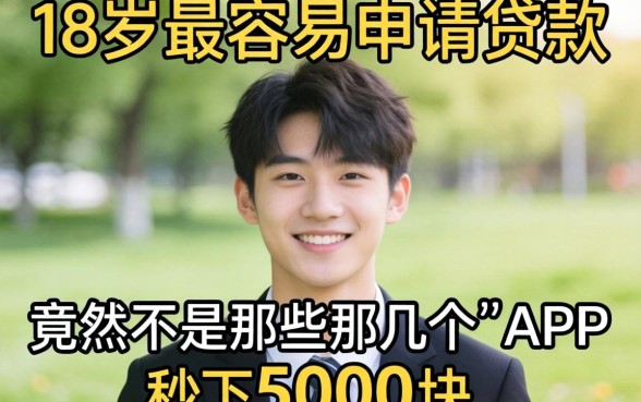 我试了一圈，发现18岁最容易申请的贷款竟然不是那几个秒下5000块的APP