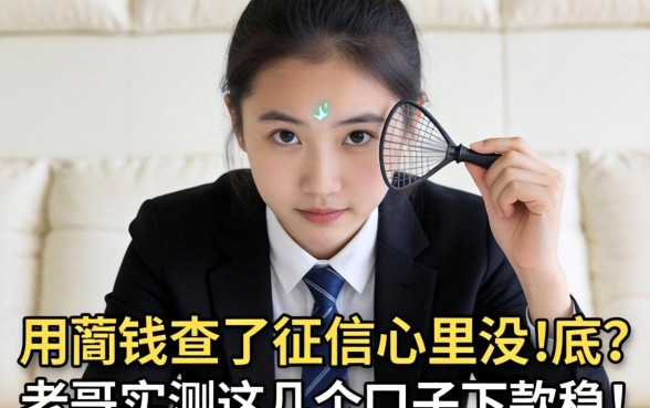 急用钱查了征信心里没底？老哥实测这几个口子下款稳！