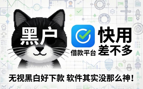 我试了黑户和快用差不多的借款平台，发现无视黑白好下款的软件其实没那么神