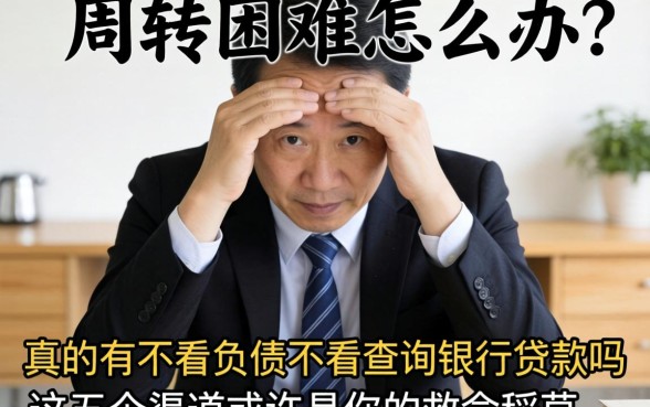 资金周转困难怎么办？真的有不看负债不看查询银行贷款吗？这五个渠道或许是你的救命稻草