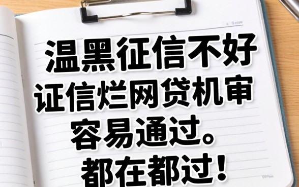征信黑征信不好征信烂网贷机审容易通过的都在这