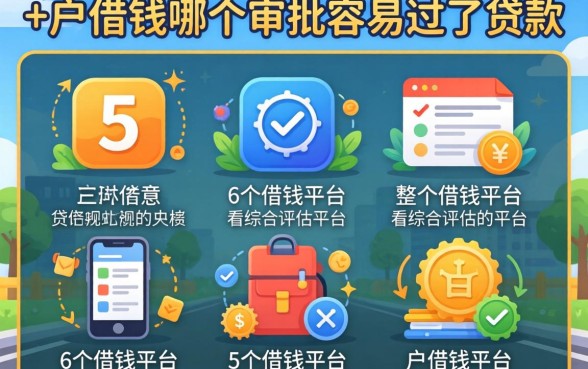 黑户借钱哪个审批容易过的贷款,整合5个借钱平台不看综合评估的平台