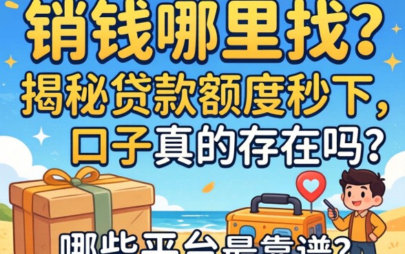 急需用钱哪里找？揭秘贷款额度秒下口子真的存在吗？哪些平台最靠谱？