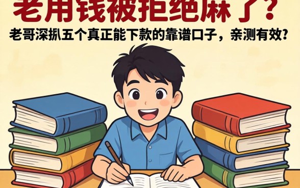 急用钱被拒麻了?老哥深扒五个真正能下款的靠谱口子,亲测有效!