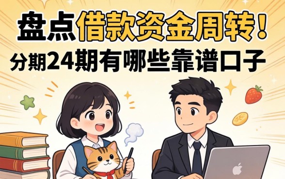 急需资金周转?盘点借款分期24期的有哪些靠谱口子