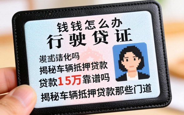 急需用钱怎么办？行驶证贷款1-5万靠谱吗？揭秘车辆抵押贷款的那些门道