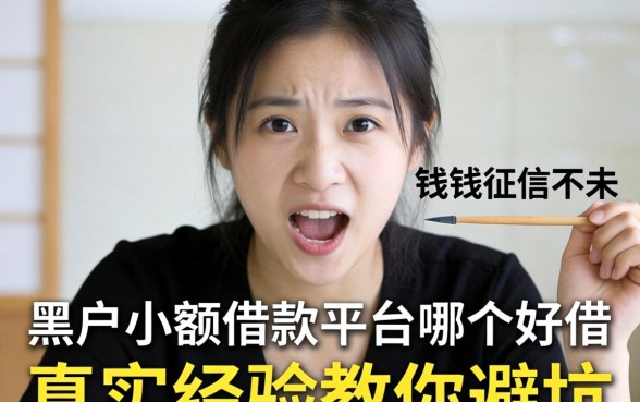 急需用钱却征信不佳？黑户小额借款平台哪个好借，真实经验教你避坑