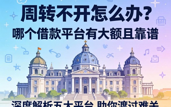 资金周转不开怎么办？哪个借款平台有大额且靠谱？深度解析五大平台助你渡过难关