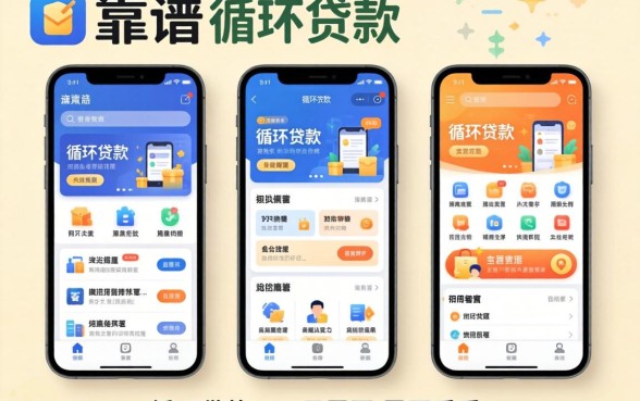 整理了几个靠谱的循环贷款的软件，有需要的可以看看