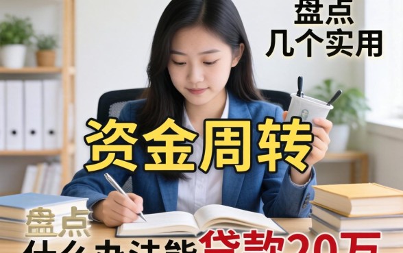急需资金周转？什么办法能贷款20万，盘点几个实用的渠道