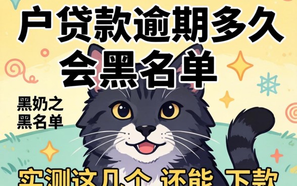 黑户贷款逾期多久会黑名单？实测这几个还能下款