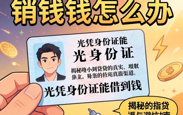 急需用钱怎么办?光凭身份证能借到钱吗?揭秘小额借贷的真实渠道与避坑指南
